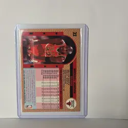 Fleer 1992-93 Michael Jordan #32 Chicago Bulls NBA Basketball Base CLEAN CARD!!! - Image 2