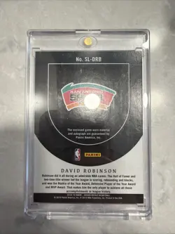 2018-19 Panini Crown Royale Silhouette David Robinson On Card Auto /49 - Image 2