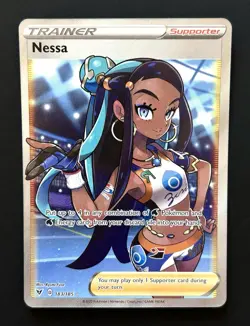 Nessa (Full Art) 183/185 Swsh04: Vivid Voltage Ultra Rare Holo - NM - Image 1