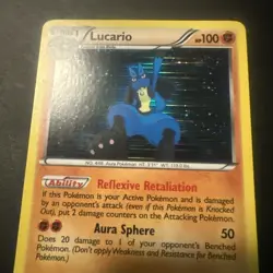 Lucario - 80/113 - Holo Rare - Legendary Treasures - Pokemon Card - LP - Image 2