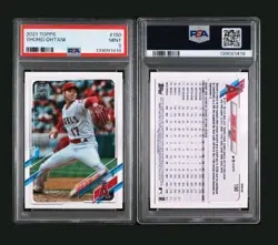 2021 Topps Shohei Ohtani #150 PSA 9 Mint Los Angeles Angels Baseball Card - Image 1