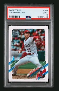 2021 Topps Shohei Ohtani #150 PSA 9 Mint Los Angeles Angels Baseball Card - Image 2