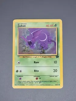 Zubat 70/82 Team Rocket 2000 Vintage WOTC Pokemon Cards TCG - Image 1