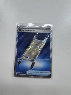 Pokemon Night Stretcher 173/132 Ultra Rare Holo Me01 Mega Evolution Trainer Card - Image 1