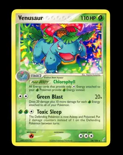 2006 Pokemon VENUSAUR Ex Crystal Guardians Series RARE Non Holo Set Card 28/100 - Image 1
