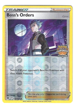 Boss's Orders 132/172 (Cyrus) Pokemon Regional Championships Promo Card - NM - Image 1