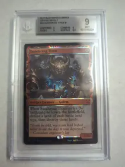 MTG English Sundering Titan Foil Card Kaladesh Inventions BGS 9.0 MINT - Image 1