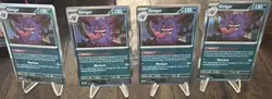 Pokemon TCG Gengar 050/088 holo perfect order Lot of 4 cards - Image 1
