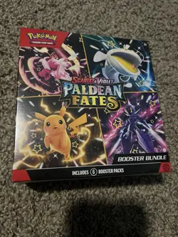 Pokemon TCG Scarlet & Violet Paldean Fates Factory Sealed Booster Bundle - Image 1