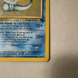 Pokemon Vaporeon Jungle 1999 Holo Card 12/64 Wizards TCG English - Image 3