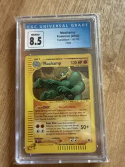 CGC 8.5 Machamp 2002 Expedition 16/165 Holo Pokemon Card - Image 1
