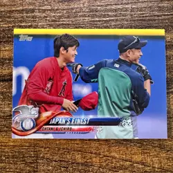 2018 Topps Update Shohei Ohtani ichiro Japan's Finest #US153 Angels Mariners RC - Image 1