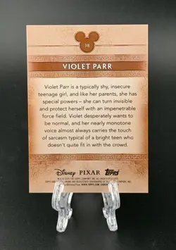 2025 Topps Mint Disney Violet Parr The Incredibles Black SSP /10 #38 - Image 2