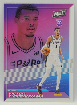 2023-24 Panini Player of the Day #51 San Antonio Rookie - VICTOR WEMBANYAMA RC - Image 1