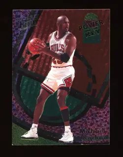 1993-94 Fleer Ultra Power in the Key #2 MICHAEL JORDAN EX/EXMT - Image 4