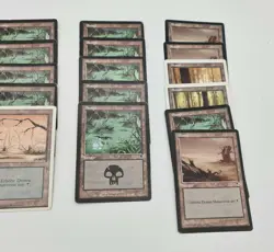 Magic Karten Satz Standard Lander Sumpf Swamp 25 Karten verschiedene Editionen - Image 4