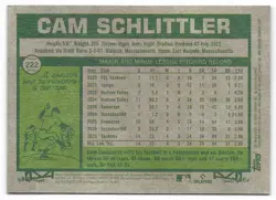 2026 Topps Heritage Red Border Cam Schlittler (#222) Yankees RC SP - Image 2