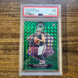 2024 Panini Mosaic Caleb Williams Green Mosaic Prizm #301 Bears RC PSA 9 MINT - Image 1