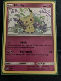 Mimikyu SM163 Sm Holo Sun & Moon Black Star Promo Pokemon - Image 1