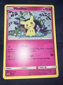 Mimikyu SM163 Sm Holo Sun & Moon Black Star Promo Pokemon - Image 2