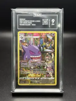 Gengar 2022 Pokemon Sword & Shield Lost Origin #TG06 Trainer Gallery TAG 9 - Image 1