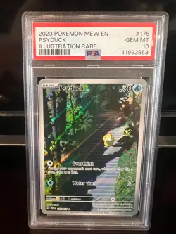 2023 Psyduck Pokemon MEW EN Illustration 175/165 PSA 10 - Image 1
