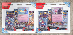 Pokemon TCG Stellar Crown SV07 3-Pack Blister Set of 2 Latias Tinkaton SEALED🔥 - Image 1