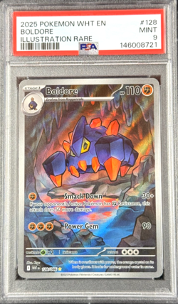2025 POKEMON WHITE FLARE EN BOLDORE ILLUSTRATION RARE #128 MINT 💎 PSA 9 - Image 1
