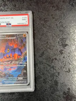 2025 POKEMON WHITE FLARE EN BOLDORE ILLUSTRATION RARE #128 MINT 💎 PSA 9 - Image 2