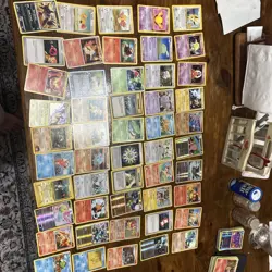 vintage pokemon cards estate lot 50 Cards - Image 1