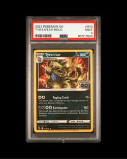 Pokemon PGO 043/078 - Pokemon GO Tyranitar Holo Rare - PSA 9 - Image 1