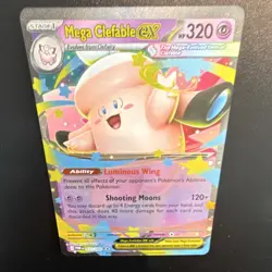 Pokemon Lillie's Clefairy ex 056/159 Sv09 Journey Together Double Rare Holo - Image 3