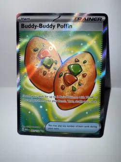 Pokemon Buddy-Buddy Poffin 167/132 Ultra Rare Holo Trainer Me01: Mega Evolution - Image 1