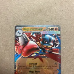 Mega Lucario ex 077/132 Double Rare Mega Evolution Pokemon Near Mint - Image 2