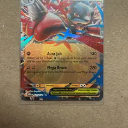 Mega Lucario ex 077/132 Double Rare Mega Evolution Pokemon Near Mint - Image 3