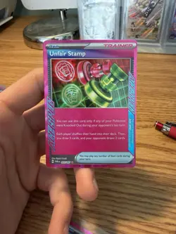 Unfair Stamp 165/167 Sv06 Twilight Masquerade Ace Holo Pokemon TCG - Image 1