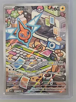 Pokemon TCG Destined Rivals Rotom 197/182 Illustration Rare Full Art Holo - Image 1