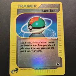 2003 Lure Ball 128/144 - Skyridge Reverse Holo Uncommon - Pokemon TCG - LP - Image 1