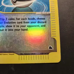 2003 Lure Ball 128/144 - Skyridge Reverse Holo Uncommon - Pokemon TCG - LP - Image 3