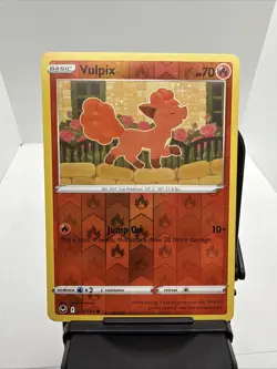 2022 POKEMON SILVER TEMPEST VULPIX 017/195 REVERSE HOLO (COMMON) - Image 1