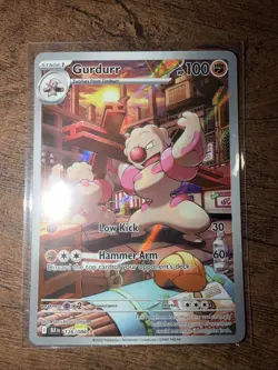 Pokemon TCG Gurdurr Black Bolt Illustration Card 126/086 - Image 1