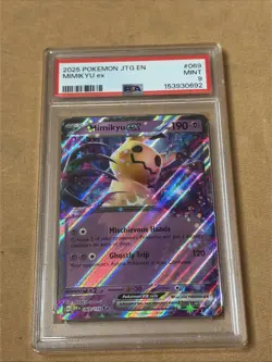 2025 POKEMON JTG EN-JOURNEY TOGETHER #069 MIMIKYU EX PSA 9 - Image 1