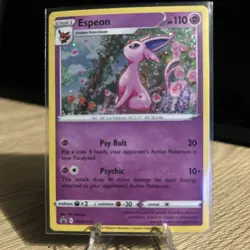 Pokemon Espeon TCG SWSH174 Holo Black Star Promo Card - Image 1