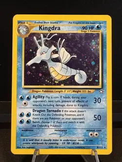 Pokemon TCG Kingdra Holo Rare Card 8/111 Neo Genesis - Image 2
