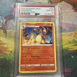PSA 10 Vivid Voltage Charizard 025/185 Pokemon SWSH - Image 1