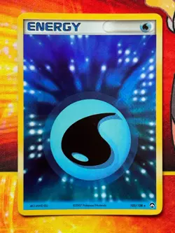 Water Energy 105/108 Holo Rare - Pokemon EX Power Keepers - NM - Image 1