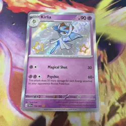 Kirlia 154/091 Shiny Rare Paldean Fates Pokemon Near Mint - Image 1