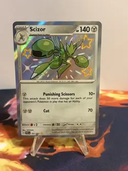 Pokemon TCG Scizor Holo Shiny Rare SV: Paldean Fates 191/091 NM - Image 2
