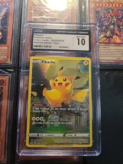 Pokemon CGC 10 GEM MINT - Crown Zenith Galarian Gallery Pikachu GG30/GG70 - Image 1