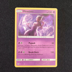 Pokemon Mewtwo Detective Pikachu Holo Rare 12/18 130 HP Basic 2019 English - Image 1